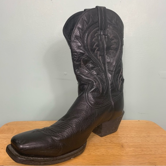 Men’s Ariat Black Legend Phoenix 10010938 Western Cowboy Boots - Picture 12 of 13